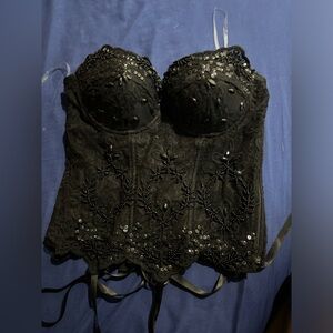 Aria Corset Top - Black